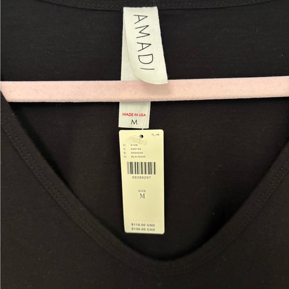 New Anthropologie Black Amadi twist puff-sleeve Cotton Midi dress $ 118 M - Picture 4 of 4